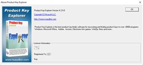 Nsasoft Product Key Explorer